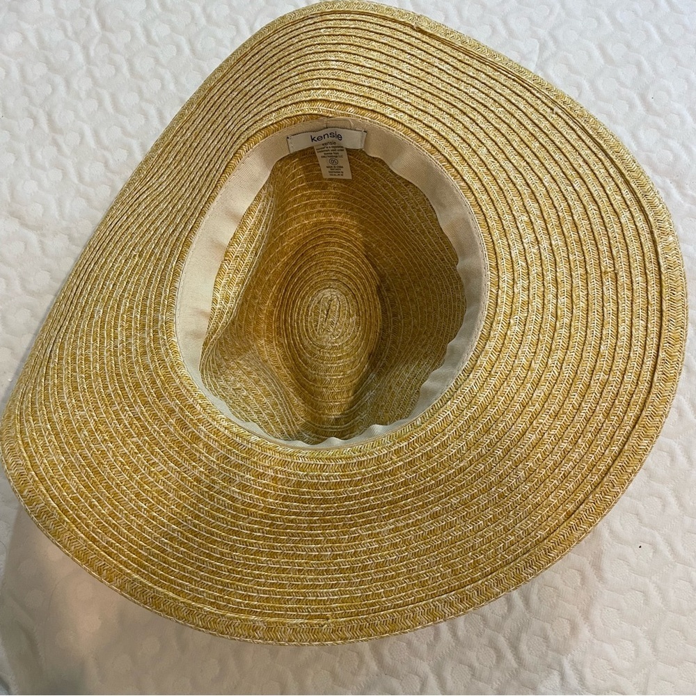 NWT Kensie Women's Sun Hat One Size Fits Most Straw Style Summer Beach Travel - Picture 4 of 6